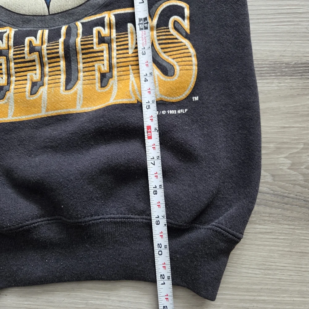 YOUTH‎ Vintage 1993 Pittsburgh Steelers Sweatshirt Black Crewneck M(10-12) USA